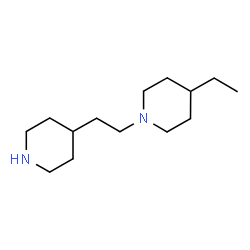 ChemSpider 2D Image | 4-Ethyl-1-[2-(4-piperidinyl)ethyl]piperidine | C14H28N2