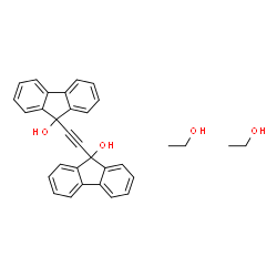ChemSpider 2D Image | 9,9'-(1,2-Ethynediyl)bis(9H-fluoren-9-ol) - ethanol (1:2) | C32H30O4