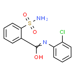 ChemSpider 2D Image | N-(2-Chlorophenyl)-2-sulfamoylbenzamide | C13H11ClN2O3S