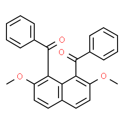 ChemSpider 2D Image | (2,7-Dimethoxy-1,8-naphthalenediyl)bis(phenylmethanone) | C26H20O4