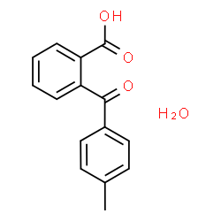ChemSpider 2D Image | 2-(4-Methylbenzoyl)benzoic acid hydrate (1:1) | C15H14O4
