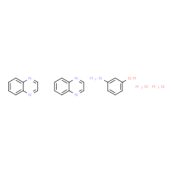 ChemSpider 2D Image | 3-Aminophenol - quinoxaline hydrate (1:2:2) | C22H23N5O3