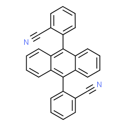 ChemSpider 2D Image | 2,2'-(9,10-Anthracenediyl)dibenzonitrile | C28H16N2