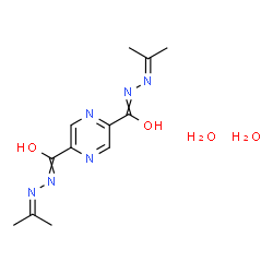 ChemSpider 2D Image | N'~2~,N'~5~-Diisopropylidene-2,5-pyrazinedicarbohydrazide dihydrate | C12H20N6O4