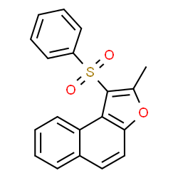 ChemSpider 2D Image | 2-Methyl-1-(phenylsulfonyl)naphtho[2,1-b]furan | C19H14O3S