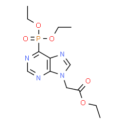 ChemSpider 2D Image | Ethyl [6-(diethoxyphosphoryl)-9H-purin-9-yl]acetate | C13H19N4O5P