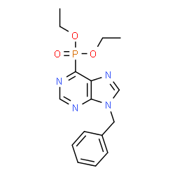 ChemSpider 2D Image | Diethyl (9-benzyl-9H-purin-6-yl)phosphonate | C16H19N4O3P