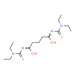 ChemSpider 2D Image | N,N'-Bis(diethylcarbamothioyl)pentanediamide | C15H28N4O2S2