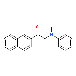 ChemSpider 2D Image | 2-[Methyl(phenyl)amino]-1-(2-naphthyl)ethanone | C19H17NO