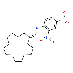 ChemSpider 2D Image | 1-Cyclopentadecylidene-2-(2,4-dinitrophenyl)hydrazine | C21H32N4O4