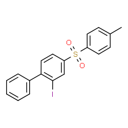 ChemSpider 2D Image | 2-Iodo-4-[(4-methylphenyl)sulfonyl]biphenyl | C19H15IO2S