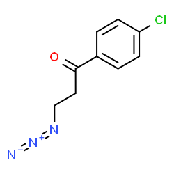 ChemSpider 2D Image | 3-Azido-1-(4-chlorophenyl)-1-propanone | C9H8ClN3O
