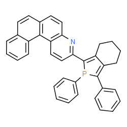 ChemSpider 2D Image | 3-(2,3-Diphenyl-4,5,6,7-tetrahydro-2H-isophosphindol-1-yl)naphtho[1,2-f]quinoline | C37H28NP