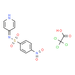 ChemSpider 2D Image | Trichloroacetic acid - 4-nitro-N-(4(1H)-pyridinylidene)benzenesulfonamide (1:1) | C13H10Cl3N3O6S