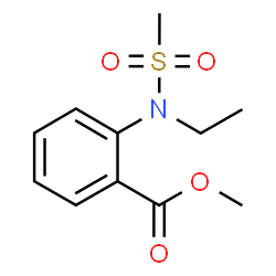 ChemSpider 2D Image | Methyl 2-[ethyl(methylsulfonyl)amino]benzoate | C11H15NO4S