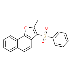 ChemSpider 2D Image | 2-Methyl-3-(phenylsulfonyl)naphtho[1,2-b]furan | C19H14O3S