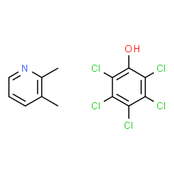 ChemSpider 2D Image | Pentachlorophenol - 2,3-dimethylpyridine (1:1) | C13H10Cl5NO