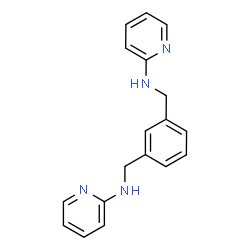 ChemSpider 2D Image | N-[[3-[(2-pyridylamino)methyl]phenyl]methyl]pyridin-2-amine | C18H18N4