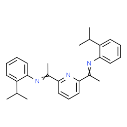 ChemSpider 2D Image | 2,6-bis[1-(2-isopropylphenylimino)ethyl]pyridine | C27H31N3
