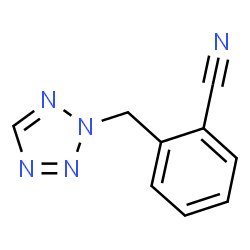 ChemSpider 2D Image | 2-(2H-Tetrazol-2-ylmethyl)benzonitrile | C9H7N5