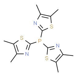 ChemSpider 2D Image | Tris(4,5-dimethylthiazol-2-yl)phosphine | C15H18N3PS3
