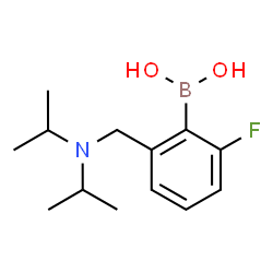 ChemSpider 2D Image | {2-[(Diisopropylamino)methyl]-6-fluorophenyl}boronic acid | C13H21BFNO2
