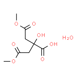 ChemSpider 2D Image | 2-Hydroxy-4-methoxy-2-(2-methoxy-2-oxoethyl)-4-oxobutanoic acid hydrate (1:1) | C8H14O8
