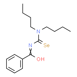 ChemSpider 2D Image | N-(Dibutylcarbamoselenoyl)benzamide | C16H24N2OSe