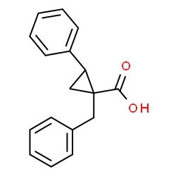 ChemSpider 2D Image | 1-Benzyl-2-phenylcyclopropanecarboxylic acid | C17H16O2