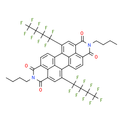 ChemSpider 2D Image | 2,9-Dibutyl-5,12-bis(nonafluorobutyl)isoquinolino[4',5',6':6,5,10]anthra[2,1,9-def]isoquinoline-1,3,8,10(2H,9H)-tetrone | C40H24F18N2O4