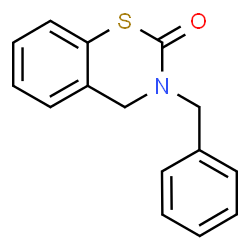 ChemSpider 2D Image | 3-Benzyl-3,4-dihydro-2H-1,3-benzothiazin-2-one | C15H13NOS