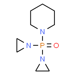 ChemSpider 2D Image | 1-[Bis(1-aziridinyl)phosphoryl]piperidine | C9H18N3OP