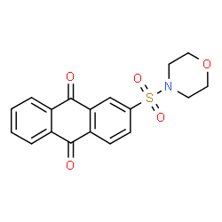 ChemSpider 2D Image | 2-(Morpholine-4-sulfonyl)-anthraquinone | C18H15NO5S