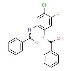 ChemSpider 2D Image | N,N'-(4,5-Dichloro-1,2-phenylene)dibenzamide | C20H14Cl2N2O2