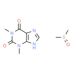 ChemSpider 2D Image | 1,3-Dimethyl-3,7-dihydro-1H-purine-2,6-dione - (methylsulfinyl)methane (1:1) | C9H14N4O3S