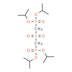 ChemSpider 2D Image | Tetraisopropyl [sulfonylbis(methylene)]bis(phosphonate) | C14H32O8P2S