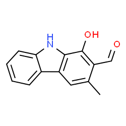 ChemSpider 2D Image | 1-Hydroxy-3-methyl-9H-carbazole-2-carbaldehyde | C14H11NO2