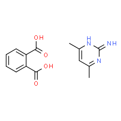 ChemSpider 2D Image | Phthalic acid - 4,6-dimethyl-2-pyrimidinamine (1:1) | C14H15N3O4