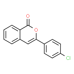 ChemSpider 2D Image | 3-(4-Chlorophenyl)-1H-isochromen-1-one | C15H9ClO2