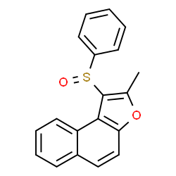 ChemSpider 2D Image | 2-Methyl-1-(phenylsulfinyl)naphtho[2,1-b]furan | C19H14O2S