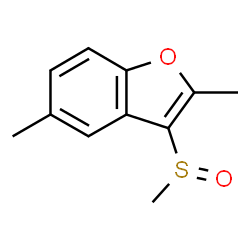 ChemSpider 2D Image | 2,5-Dimethyl-3-(methylsulfinyl)-1-benzofuran | C11H12O2S
