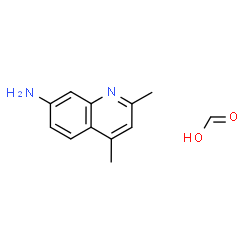 ChemSpider 2D Image | Formic acid - 2,4-dimethyl-7-quinolinamine (1:1) | C12H14N2O2