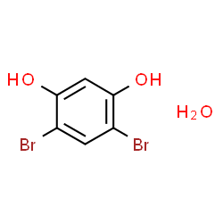 ChemSpider 2D Image | 4,6-Dibromo-1,3-benzenediol hydrate (1:1) | C6H6Br2O3