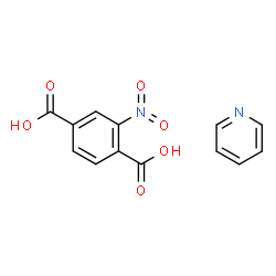 ChemSpider 2D Image | 2-Nitroterephthalic acid - pyridine (1:1) | C13H10N2O6