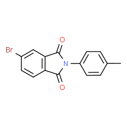 ChemSpider 2D Image | 5-Bromo-2-(p-tolyl)isoindoline-1,3-dione | C15H10BrNO2