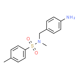 ChemSpider 2D Image | N-(4-Aminobenzyl)-N,4-dimethylbenzenesulfonamide | C15H18N2O2S
