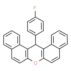 ChemSpider 2D Image | 14-(4-Fluorophenyl)-14H-dibenzo[a,j]xanthene | C27H17FO