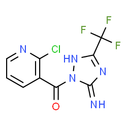ChemSpider 2D Image | [5-Amino-3-(trifluoromethyl)-1H-1,2,4-triazol-1-yl](2-chloro-3-pyridinyl)methanone | C9H5ClF3N5O