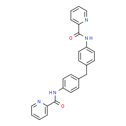 ChemSpider 2D Image | N,N'-(Methylenedi-4,1-phenylene)di(2-pyridinecarboxamide) | C25H20N4O2