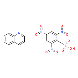 ChemSpider 2D Image | 2,4,6-Trinitrobenzenesulfonic acid - quinoline (1:1) | C15H10N4O9S